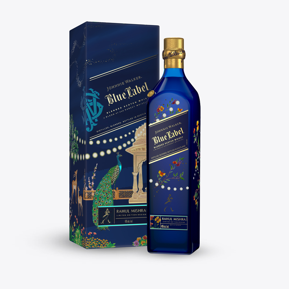 Johnnie Walker, Blue Label, X Rahul Mishra Limited-Edition Design