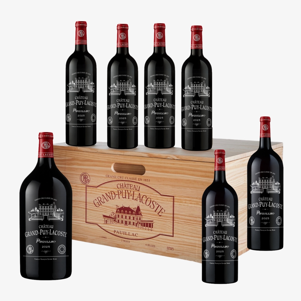 Château Grand Puy Lacoste, Variation Case, 1x3L, 2x1.5L, 4x75cl